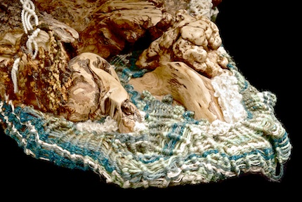 Close up of cave where the Scherians left Odysseus asleep